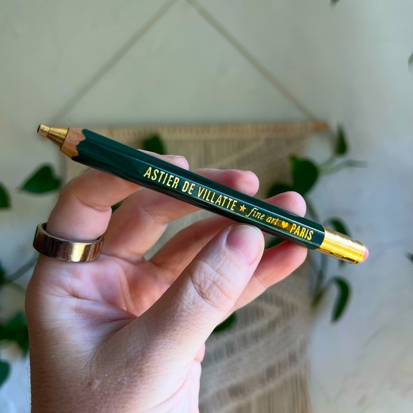 Astier de Villatte Robusto Mechanical Pencil Fine Art Green Gold Stationery - Picture 1 of 8